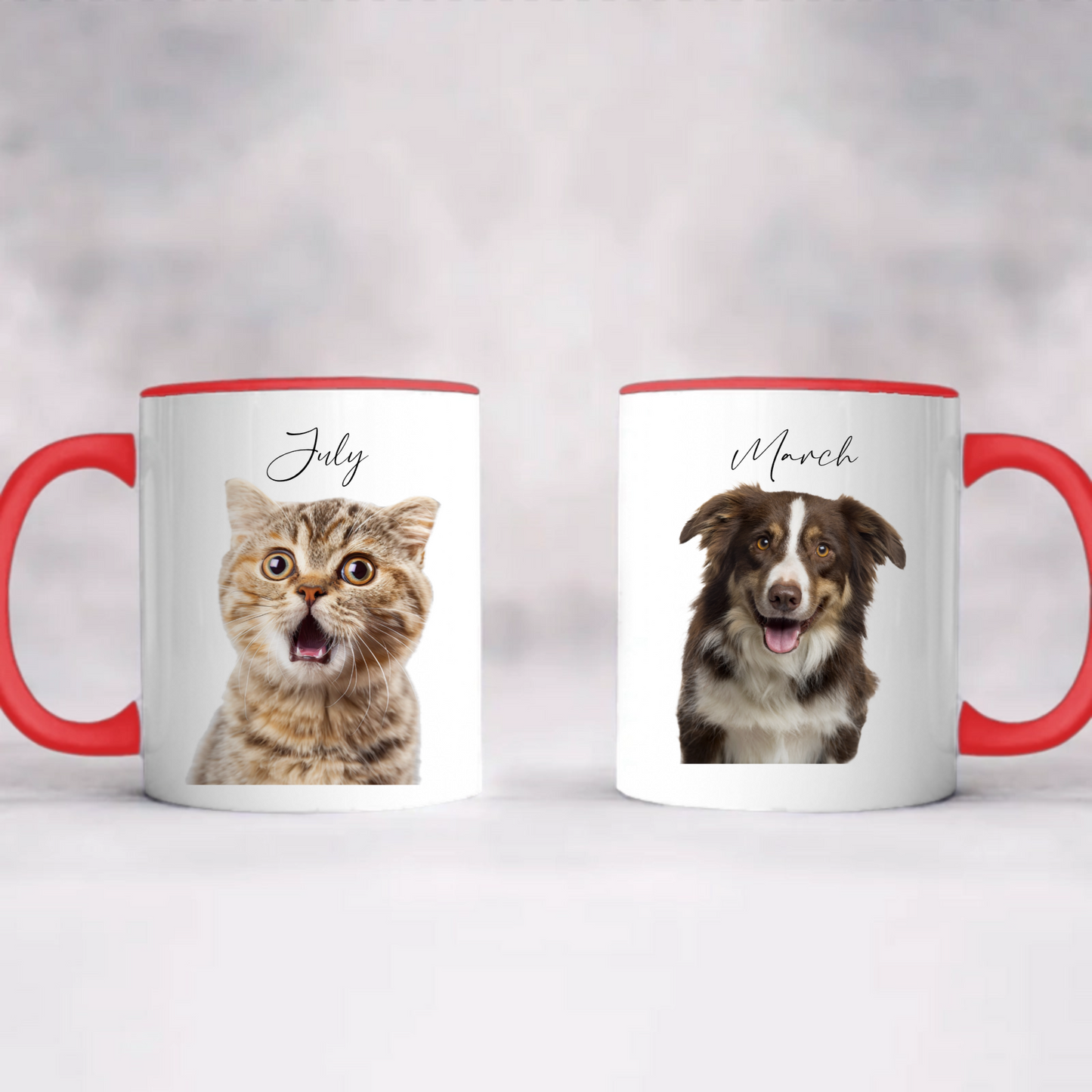 PSTM04 Dog Cat Personalized Custom Accent Coffee Mug