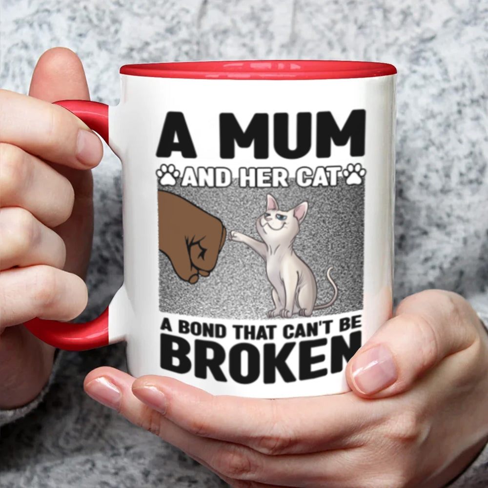 PSTM06 Cat A Bond That Can't Be Broken-Personalized Custom Coffee Mug