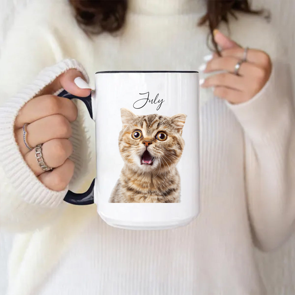 PSTM04 Dog Cat Personalized Custom Accent Coffee Mug