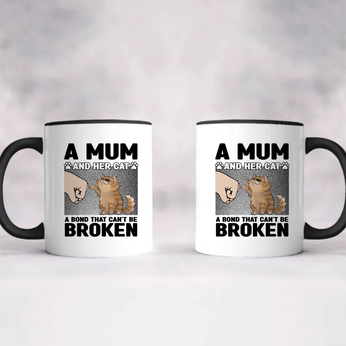 PSTM06 Cat A Bond That Can't Be Broken-Personalized Custom Coffee Mug