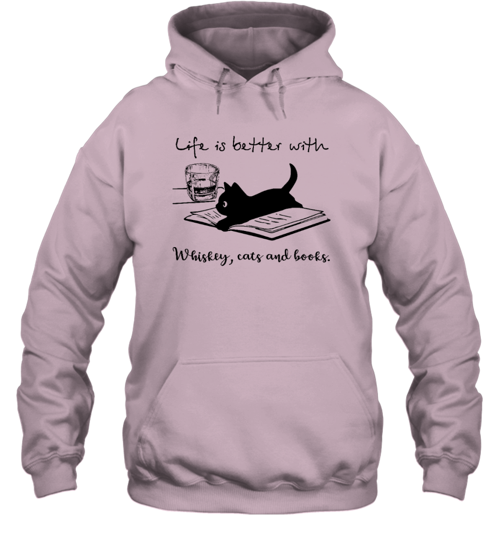Miah869_whiskey Life Is Better With Whiskey, Cats And Books