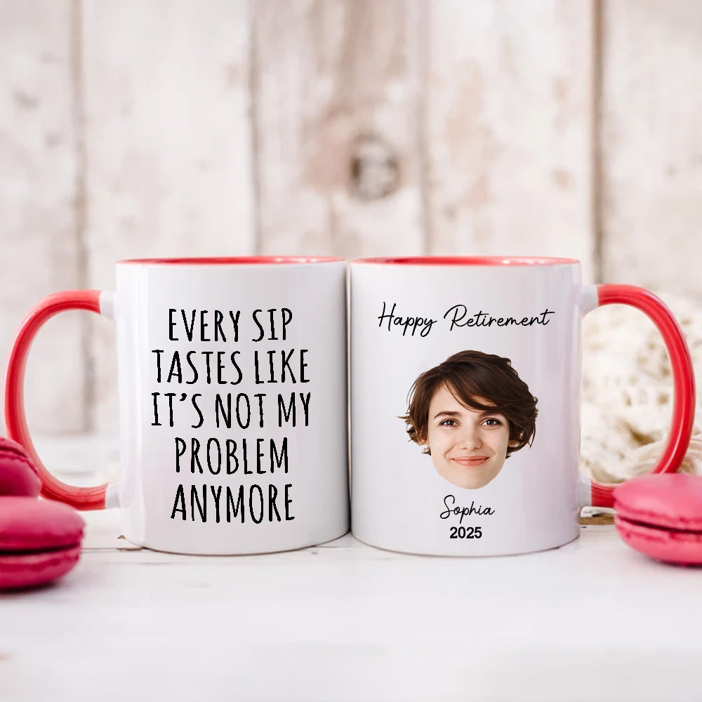 PSTM02 Happy Retirement - Personalized Custom Coffee Mug