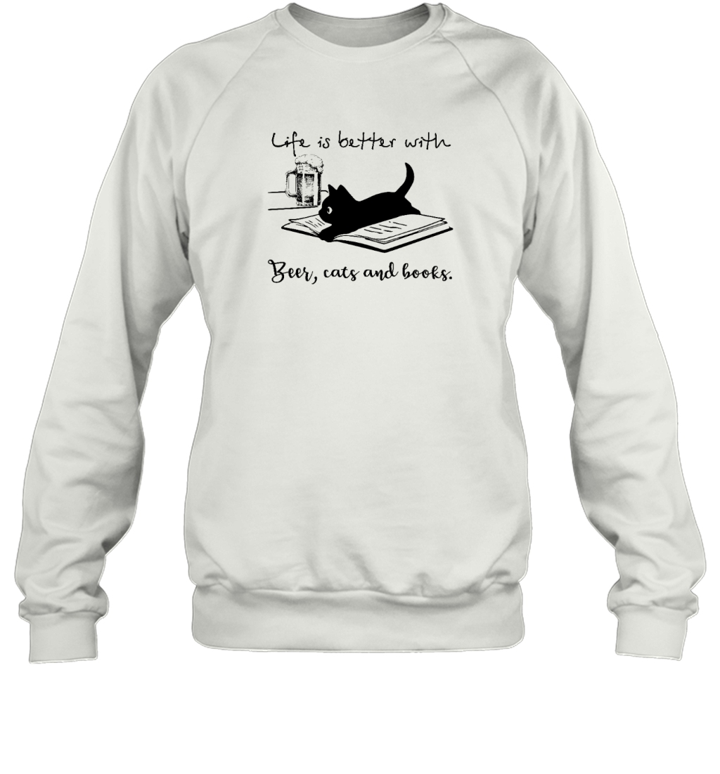 Miah869_beer Life Is Better With Beer, Cats And Books