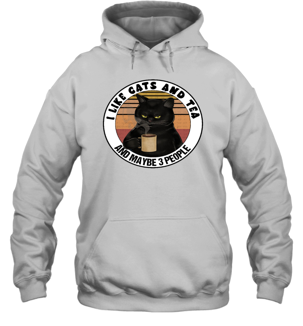 ETT916 I Love Cats And Tea And Maybe 3 People