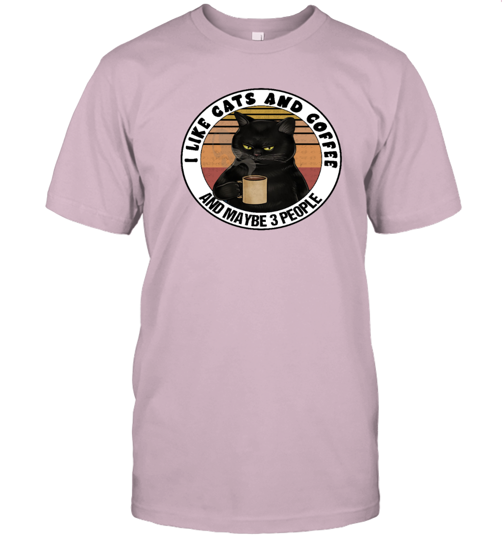 ETT915a I Love Cats And Coffee And Maybe 3 People