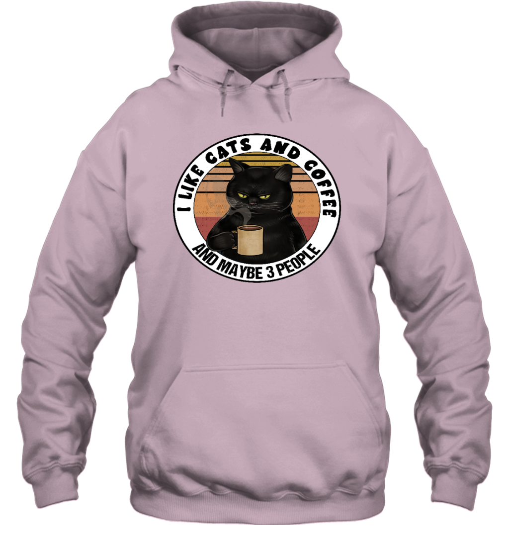 ETT915a I Love Cats And Coffee And Maybe 3 People