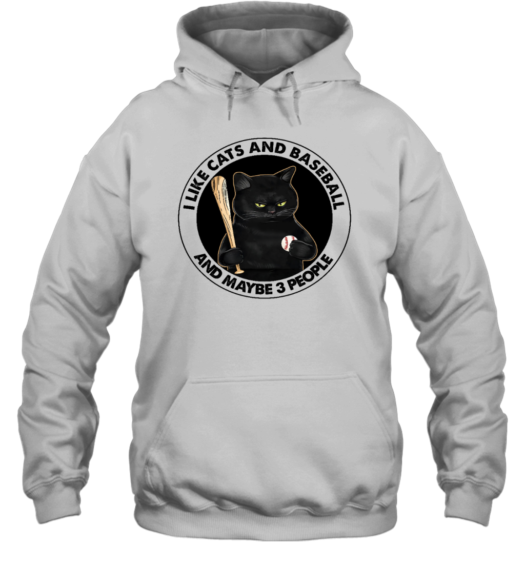 ETT429 I Like Cats And Baseball and Maybe 3 People