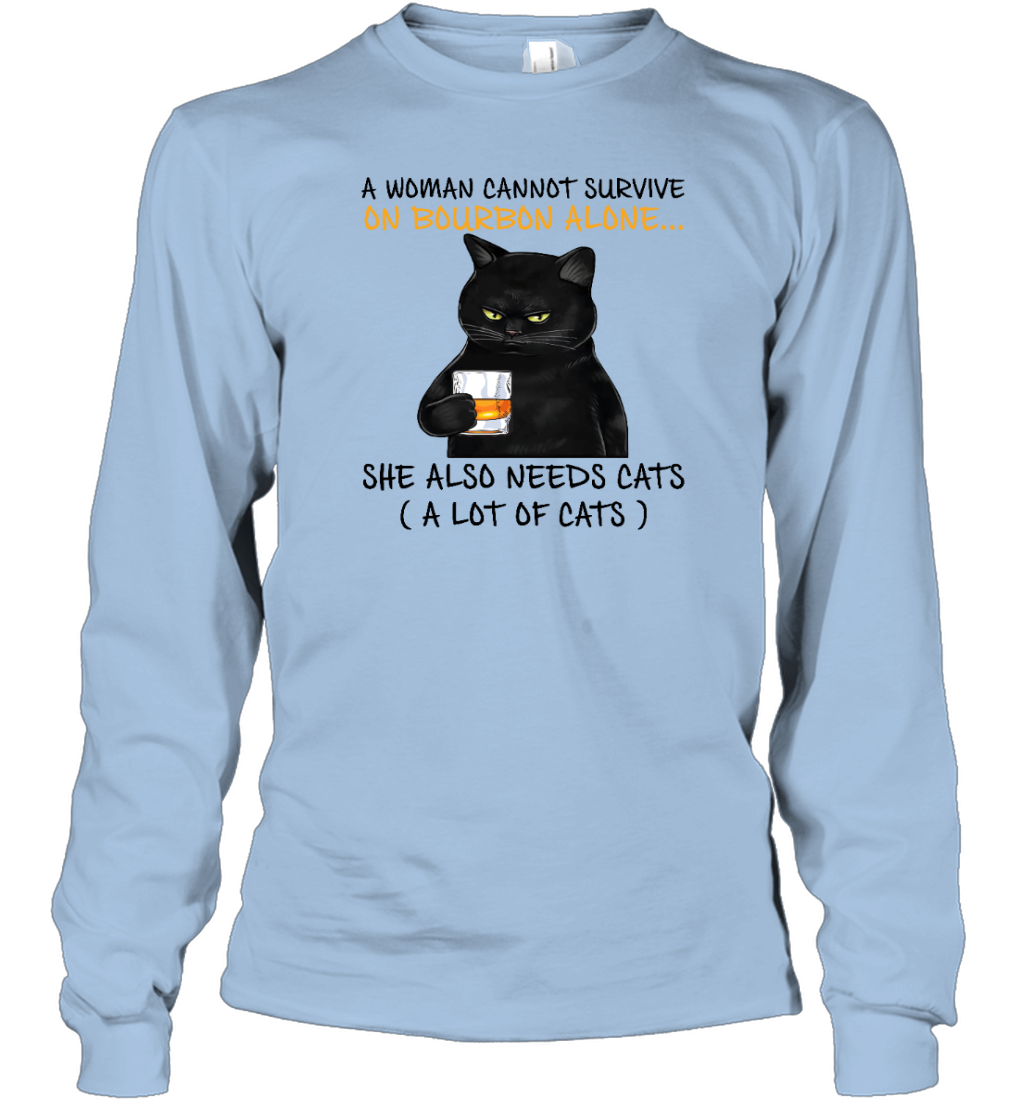 Miah1071_bourbon A Woman Cannot Survive On Bourbon Alone She Also Needs Cats