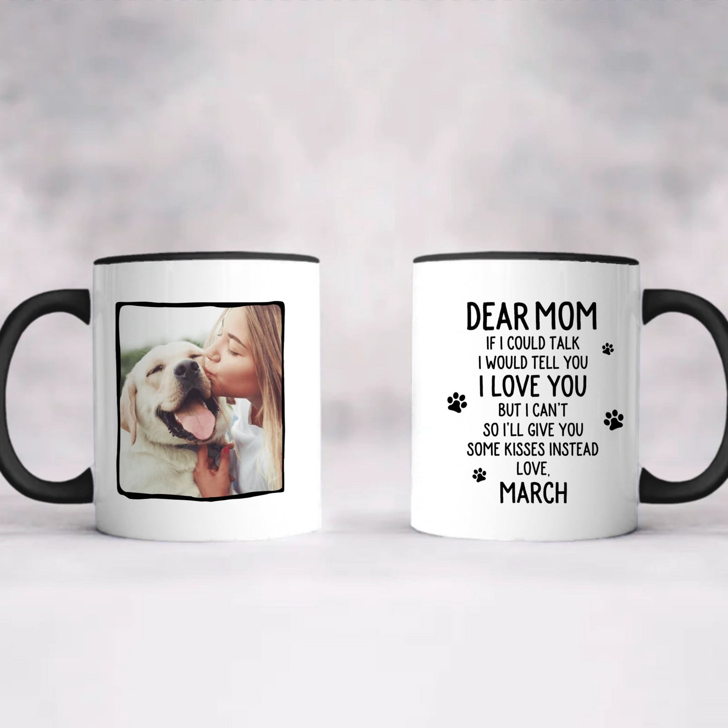 Miah1483 If I Could Talk I Would Tell You I Love You-Personalized Custom Accent Mug