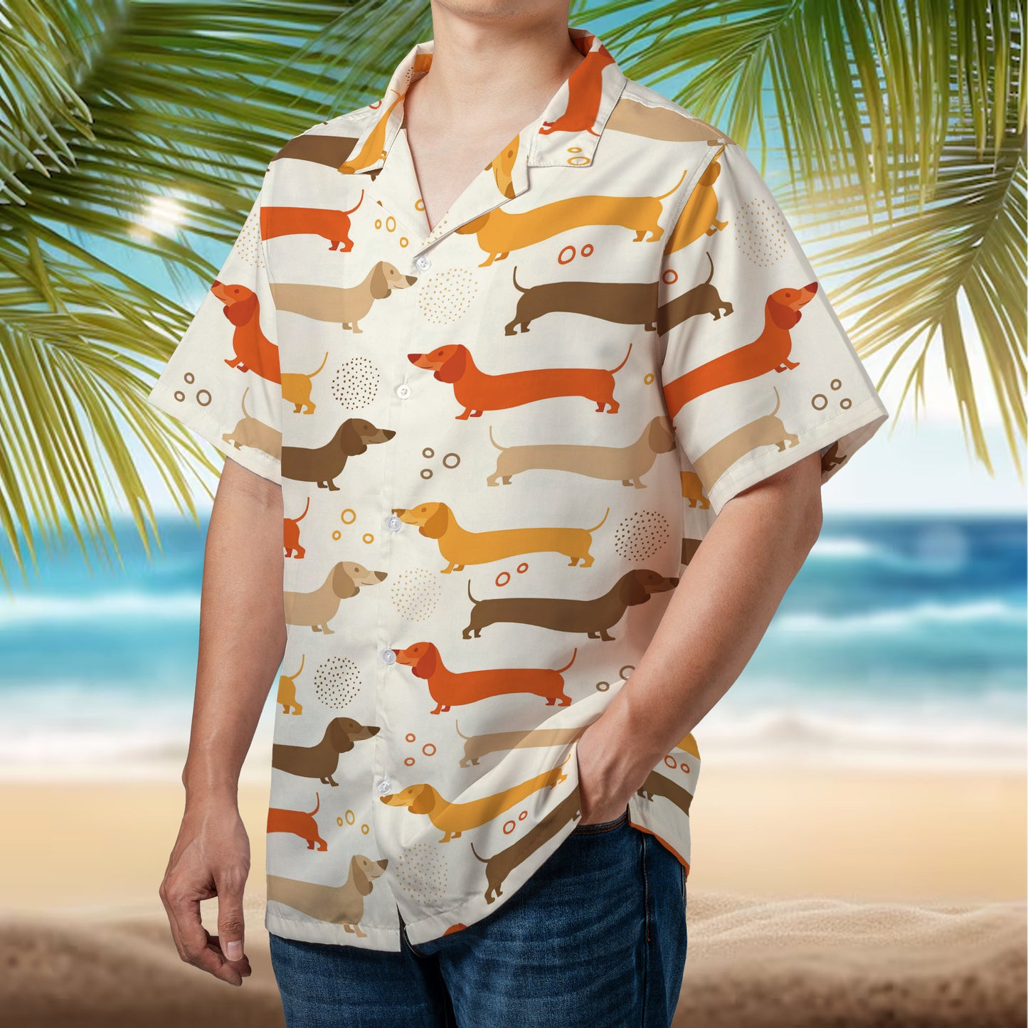 PSAH212 Dachshund Hawaiian Shirt