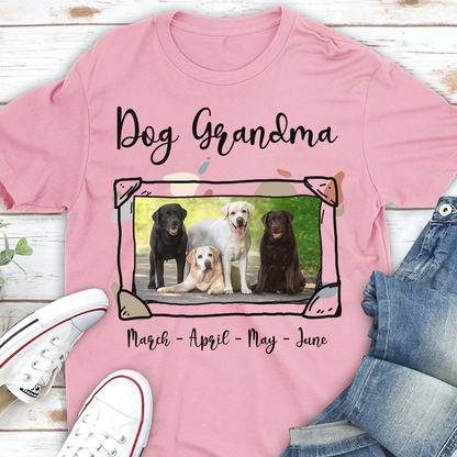ETT2906 Dog Parents Photo Upload-Personalized Custom T-shirt