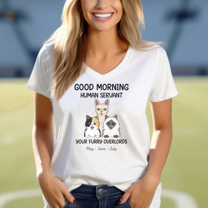 PST20 Cats Good Morning Your Furry Overlords Frontal