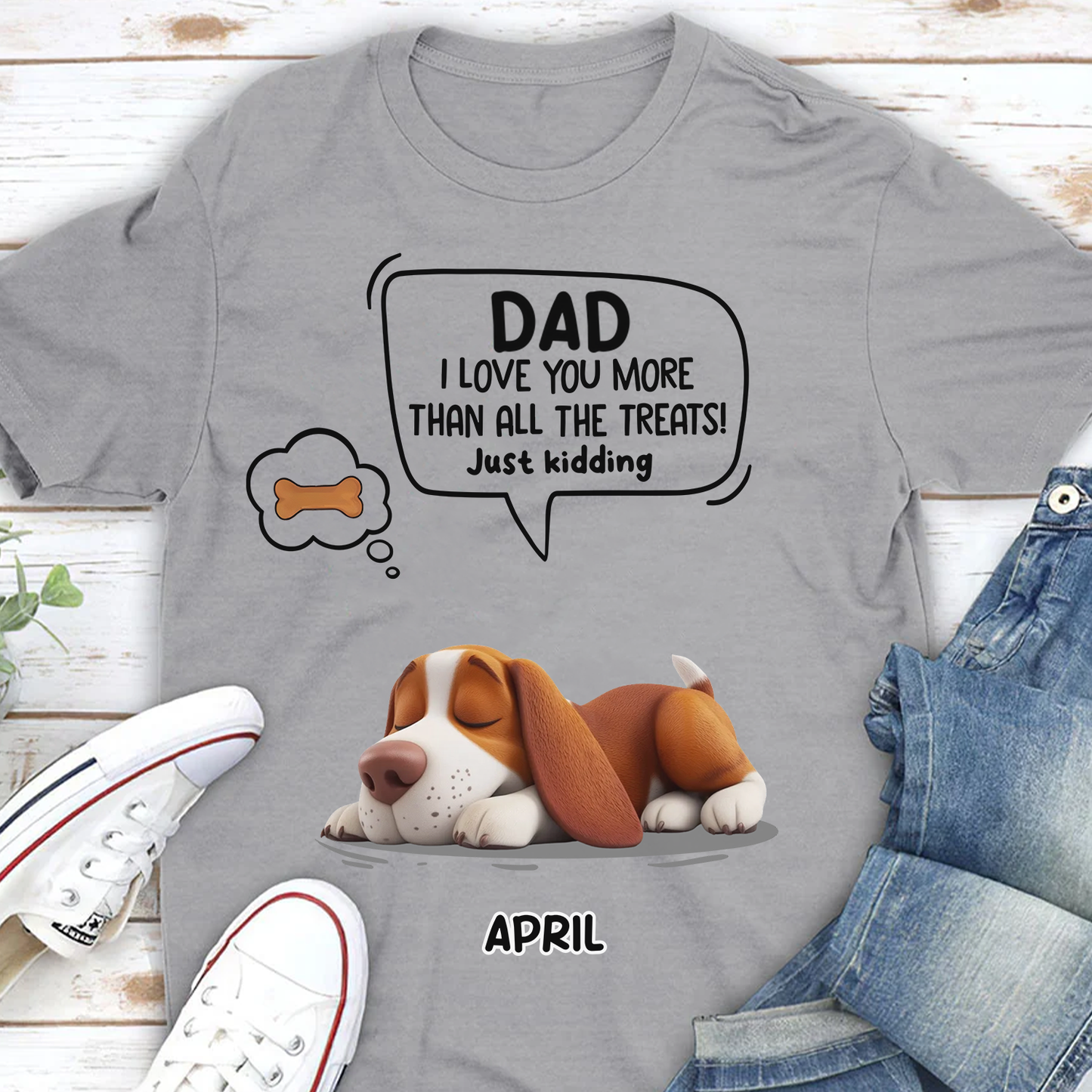 Miah1478 I Love You More Than All The Treats Just Kidding-Personalized Custom T-shirt