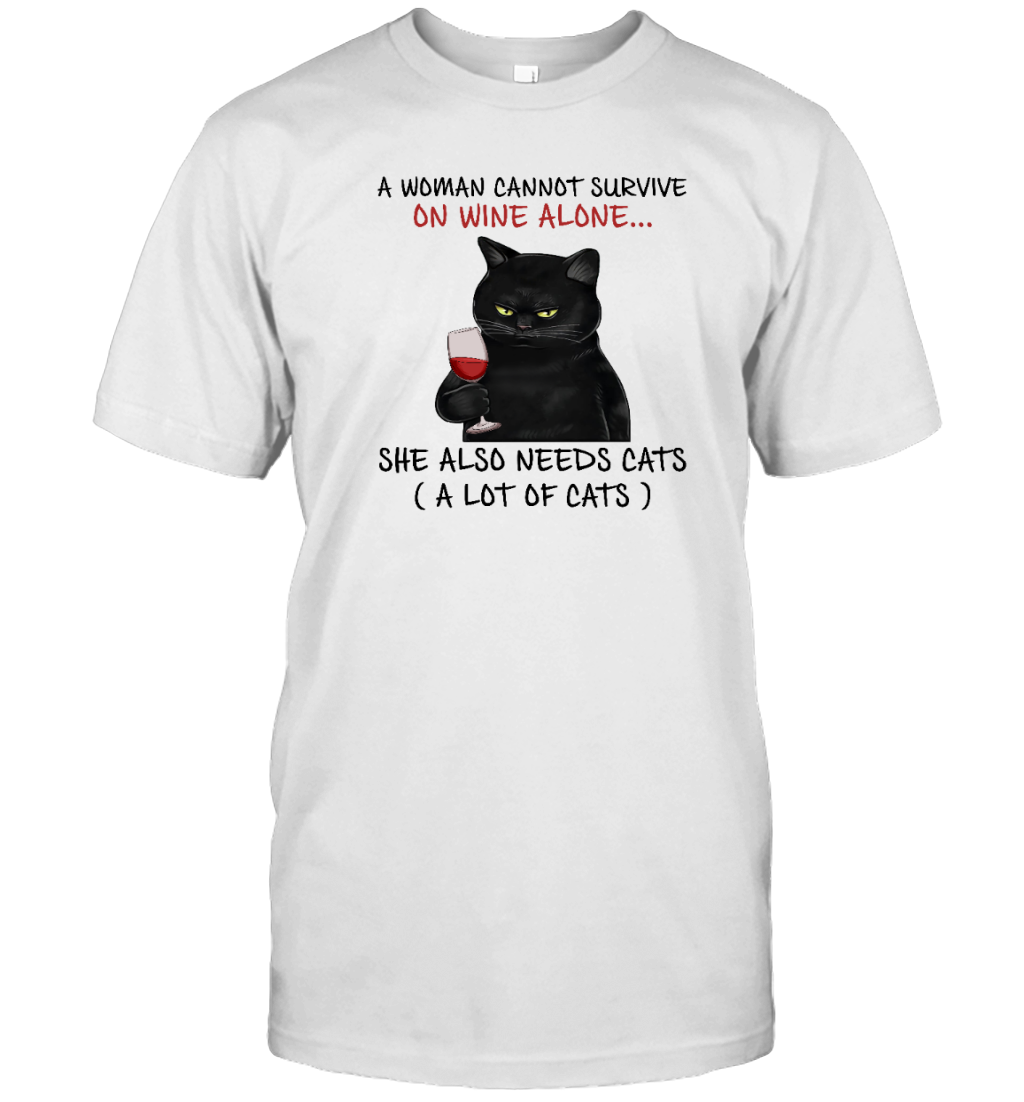 Miah1071_wine A Woman Cannot Survive On Wine Alone She Also Needs Cats