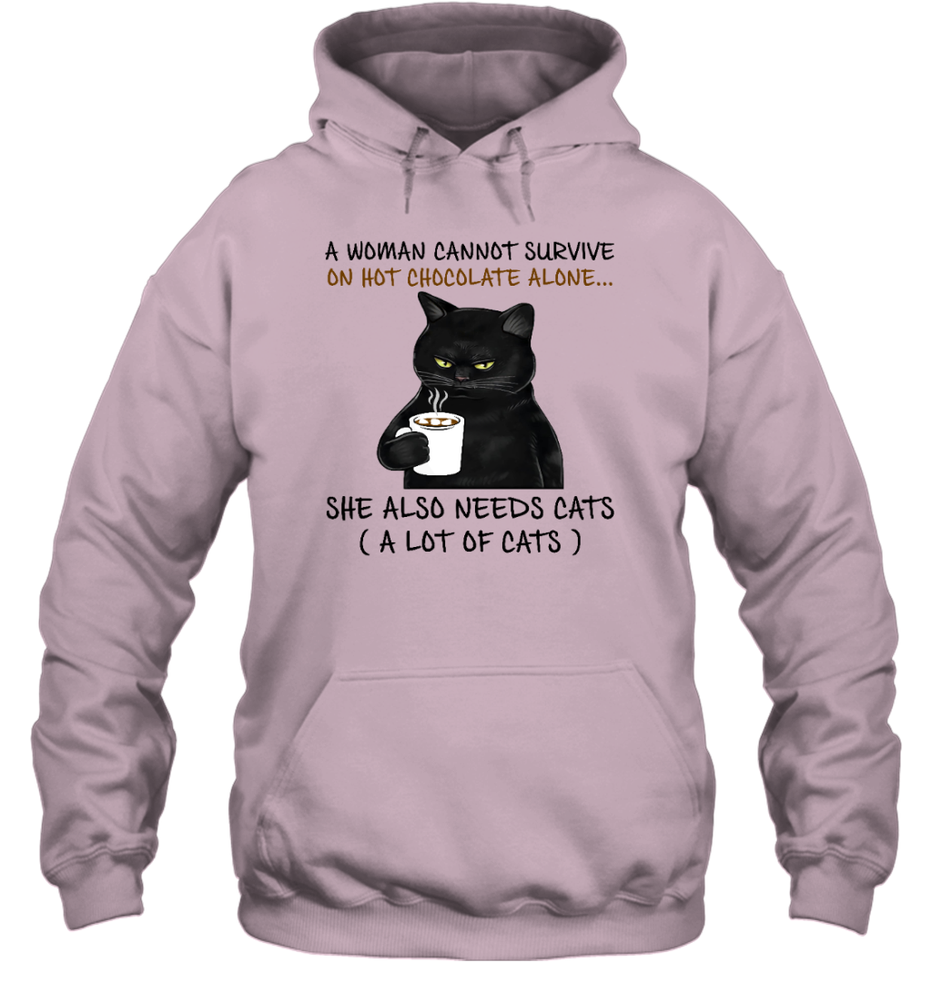 Miah1071_chocolate A Woman Cannot Survive On Hot Chocolate Alone She Also Needs Cats