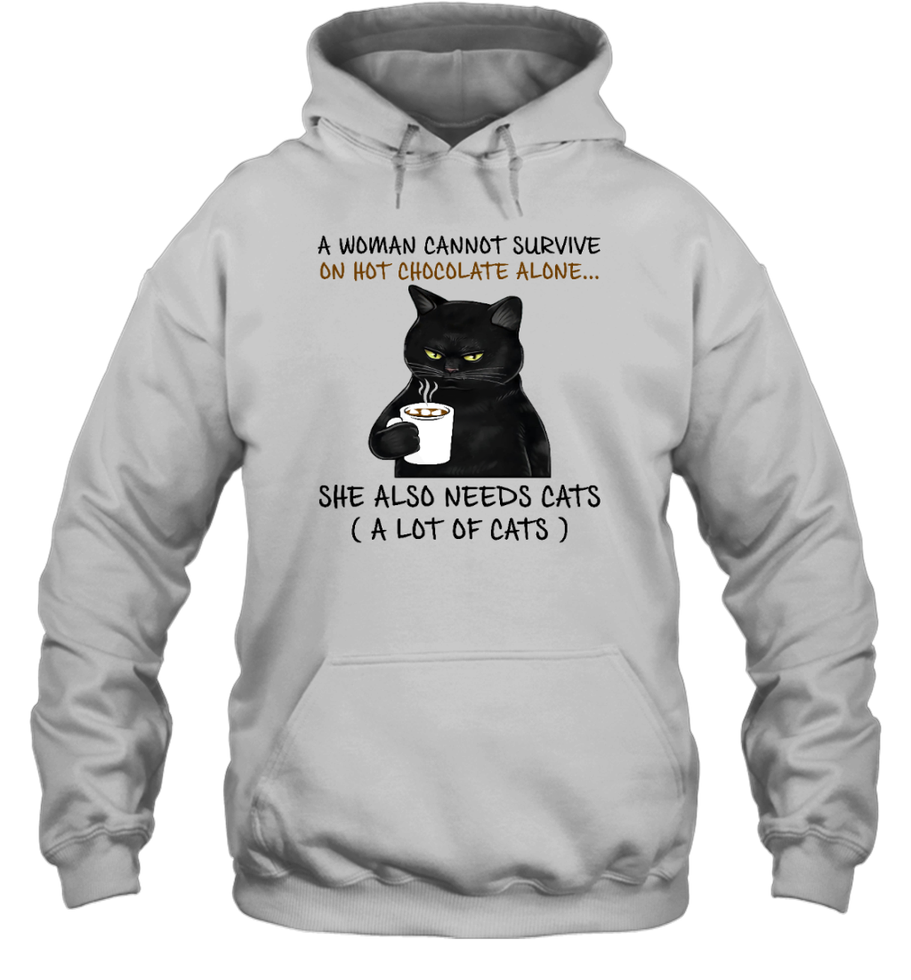 Miah1071_chocolate A Woman Cannot Survive On Hot Chocolate Alone She Also Needs Cats