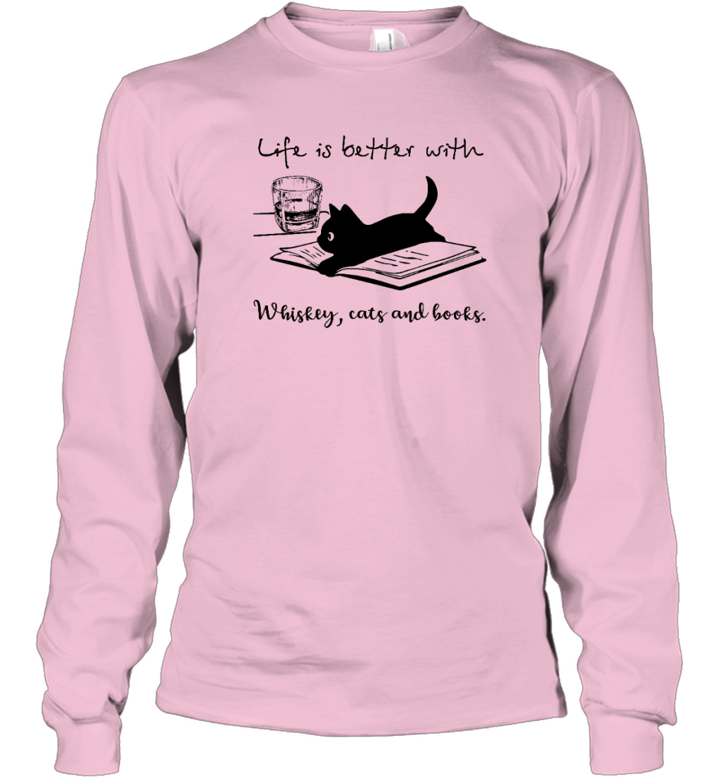 Miah869_whiskey Life Is Better With Whiskey, Cats And Books