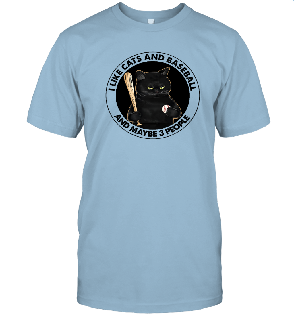 ETT429 I Like Cats And Baseball and Maybe 3 People