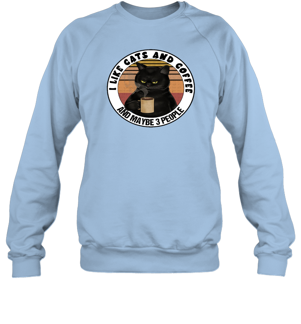 ETT915a I Love Cats And Coffee And Maybe 3 People