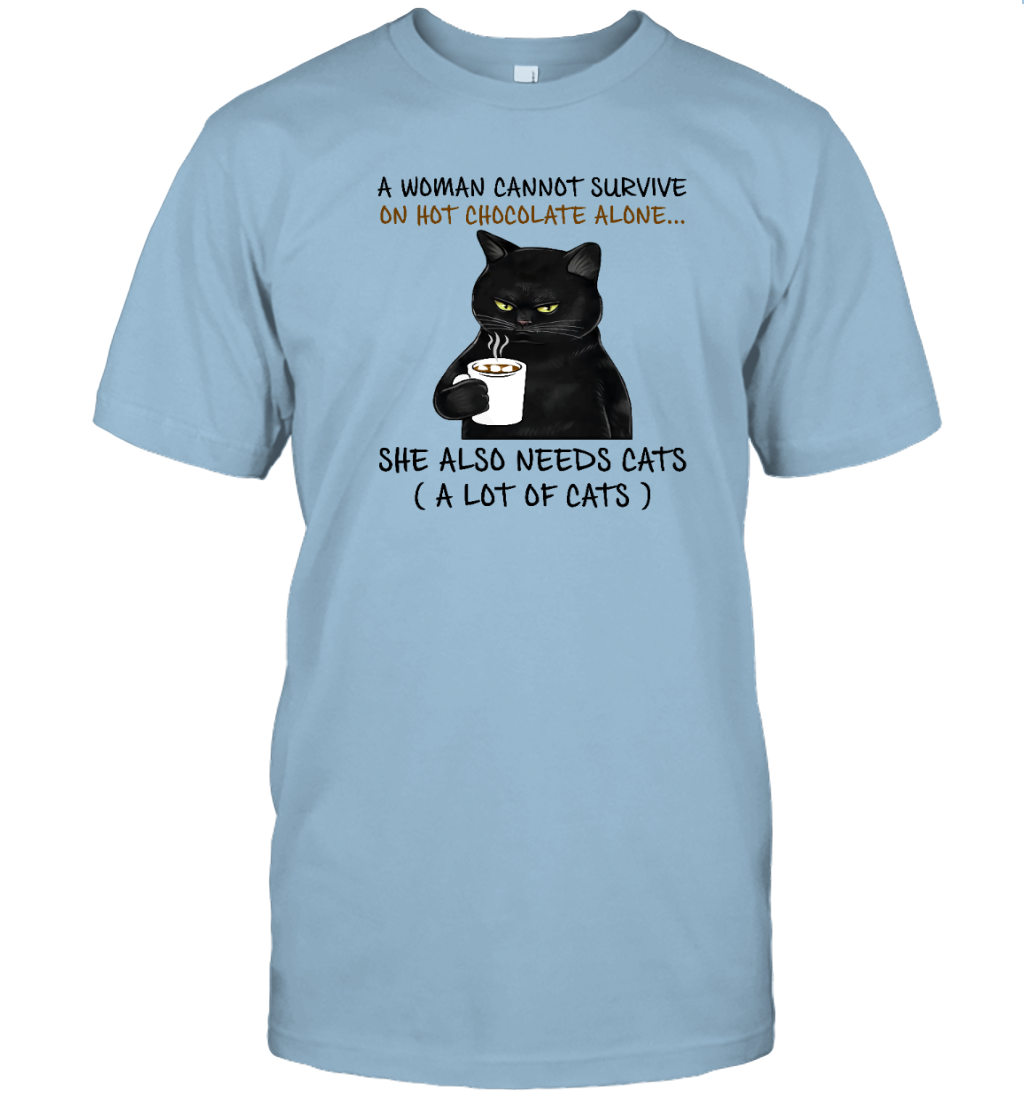 Miah1071_chocolate A Woman Cannot Survive On Hot Chocolate Alone She Also Needs Cats