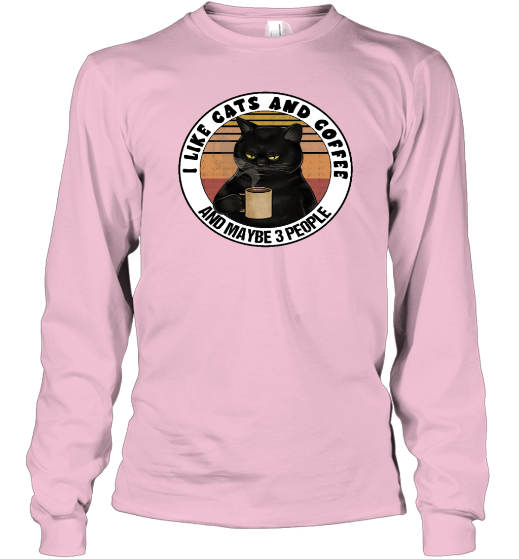 ETT915a I Love Cats And Coffee And Maybe 3 People
